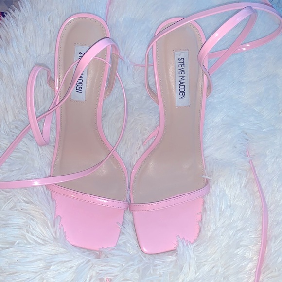 steve madden baby pink lace me up heels steve madden steve madden - Picture 2 of 5